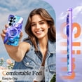 thumbnail image 7 of CASEFIV for Samsung Galaxy S26 Ultra Case,[Magnetic Invisible Stand][Military-Grade Drop Protection] Slim Glossy Marble Pattern Back Shockproof Protective Phone Cover,Purple Marble, 7 of 7