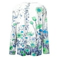 thumbnail image 5 of Aloohaidyvio Long Sleeve Shirts for Women O Neck Basic Tee Floral Print Shirts Blouse Fall Workout Hide Belly Fall Casual Tops, 5 of 5