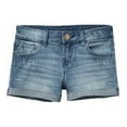 thumbnail image 3 of Justice Girls Distressed Mini Mom Short, Sizes 6-18, Slim & Plus, 3 of 5