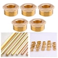 thumbnail image 3 of 5Pcs Brass Reducer Hex Bushing Threaded Pipe Fitting 1 Npt Male X 1/2 Npt Female, 3 of 6