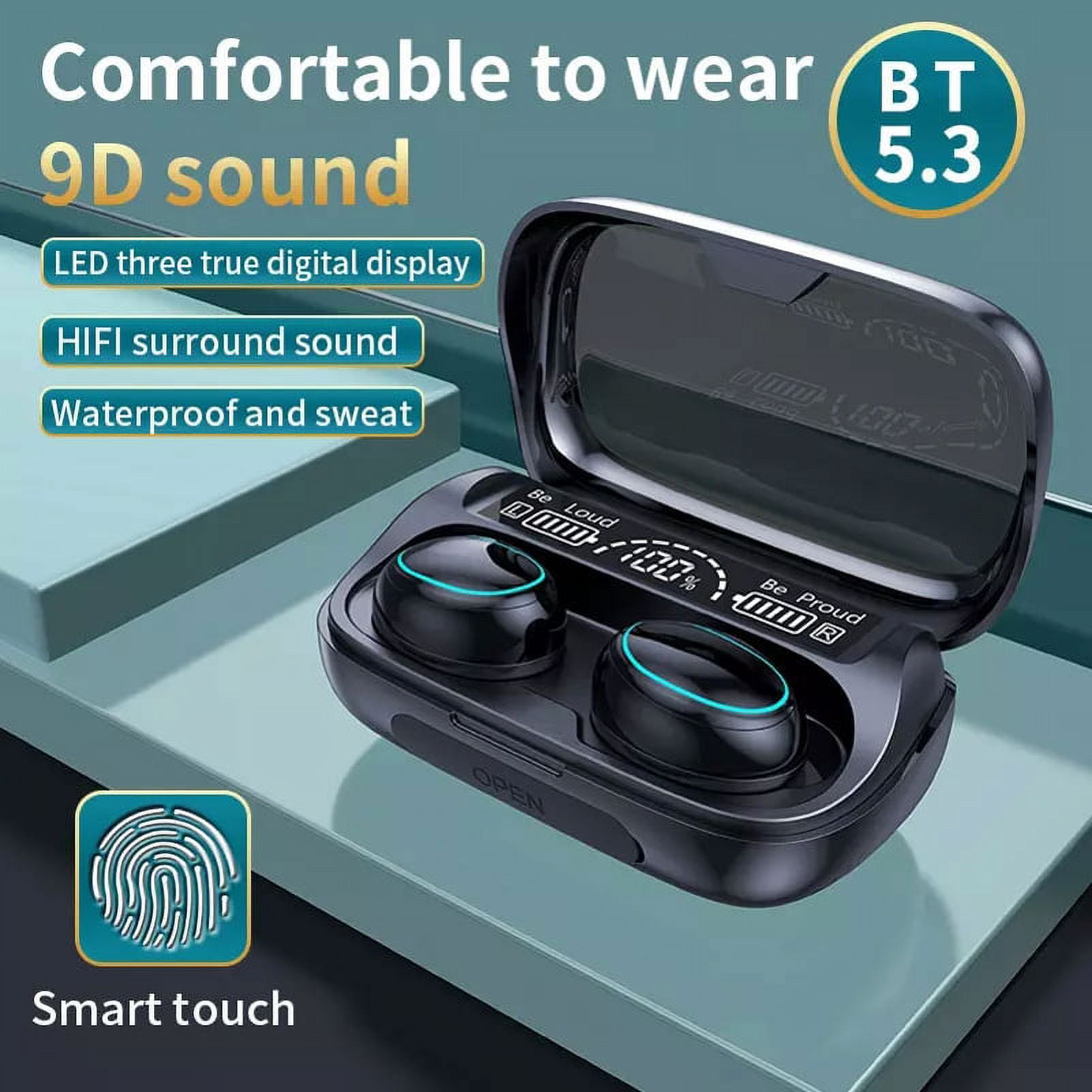 Wireless TWS Headphones for Google Pixel 7/Pro/6a/6/Pro Phones - Earbuds Earphones True Wireless Stereo Headset Hands-free Mic Charging Case  Compatible With Pixel 7/Pro/6a/6/Pro Models