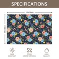 thumbnail image 3 of Placemat, Pioneer Flower Floral Print Pattern Place Mats Table Mat Set Of 2, PVC Washable Placemats for Party Kitchen Dining Decoration, 18x12 Inch, Fade Resistant, 3 of 6