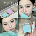 thumbnail image 2 of Sombra de ojos azul-rosa con purpurina, 9 colores, textura de patata, brillo nacarado, gusano de seda, Diamante impermeable, maquillaje coreano polarizado, 2 of 5