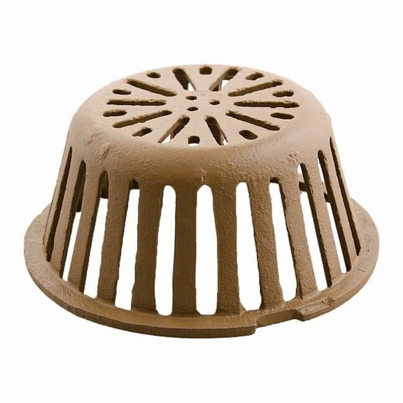 Roof Drains Dome Strainer, cast iron, 9-3/4", Screw, 9 7/8 in