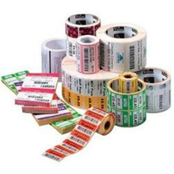 Zebra 4 x 6 in Direct Thermal Paper Labels Z-Perform 2000D Permanent Adhesive Shipping Labels 3 in Core 4 rolls 10031655SP