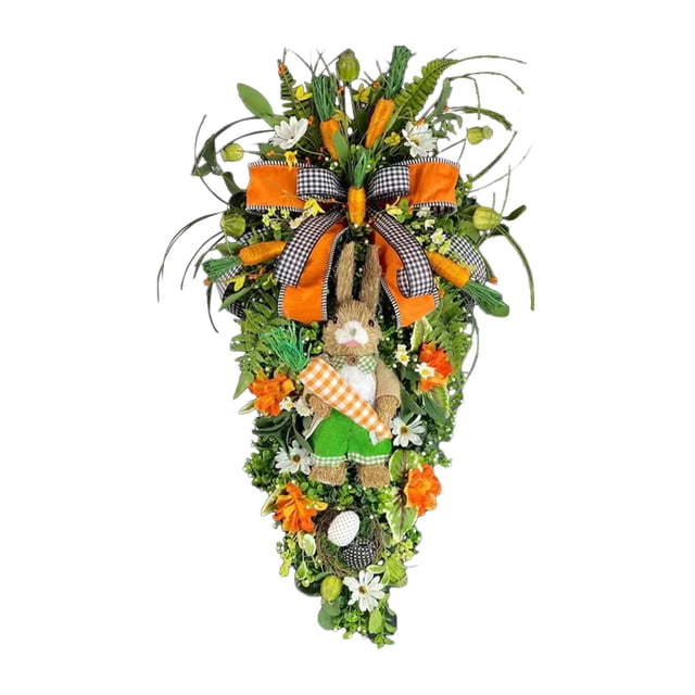 Guardoinrt Couronne en Forme de Goutte d'Eau Récolte Artisanat Belle Décoration de Pâques pour la Maison Résistant à l'Usure, Difficile à Entrer Difficile à Déformer Festivals