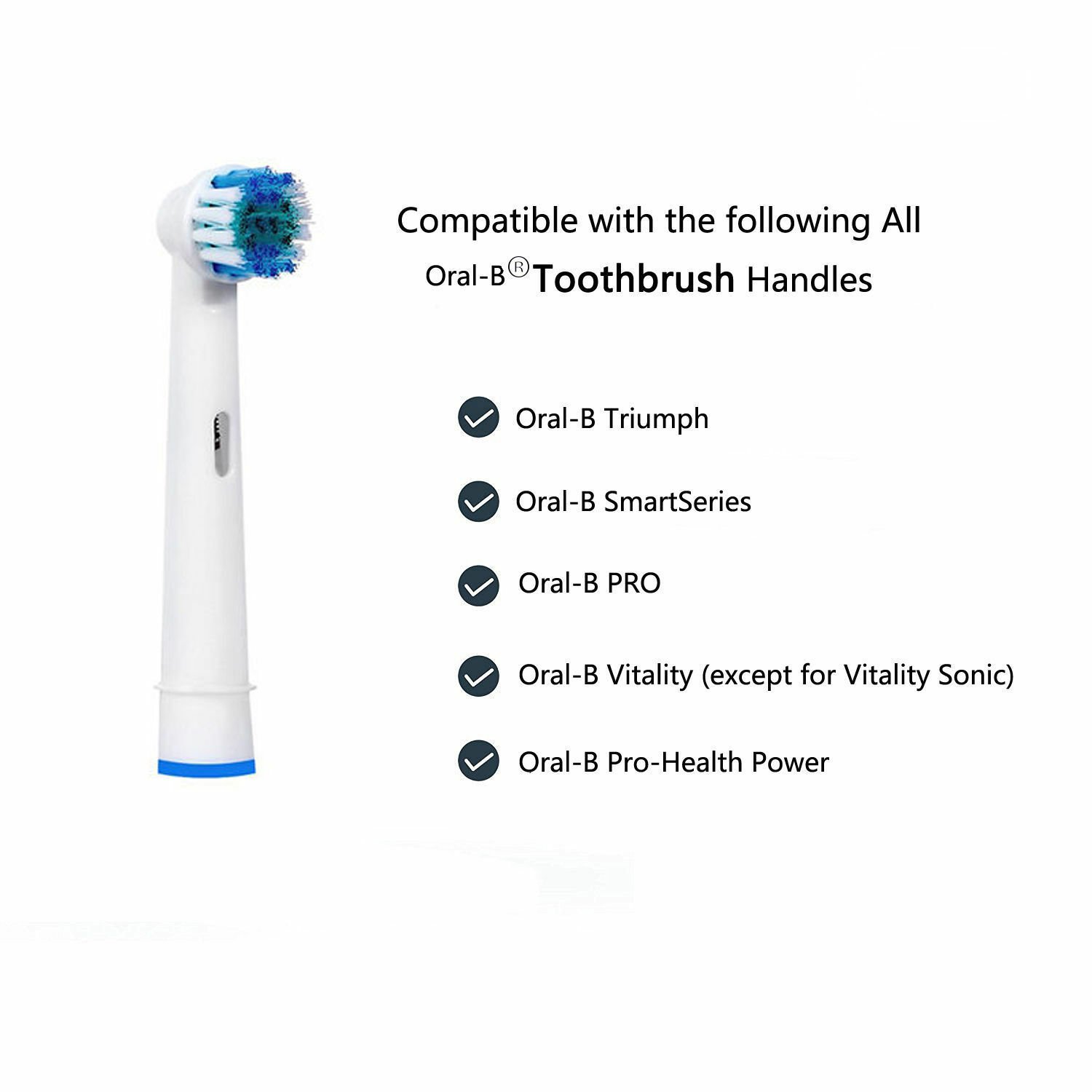 Genkent Electric Toothbrush Replacement Tooth Brush Heads Fit For Oral B Braun PRECISION CLEAN, Christmas Gifts Set for Men Women, 32 Pcs, Christmas Gifts