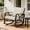 White-single chair, variant on Fnova Outdoor Side Table, Small Patio Table with Tempered Glass Top, Heavy Duty Metal Frame, 220 LBS Weight Capacity, Modern Accent Table for Patio Balcony Garden Poolside