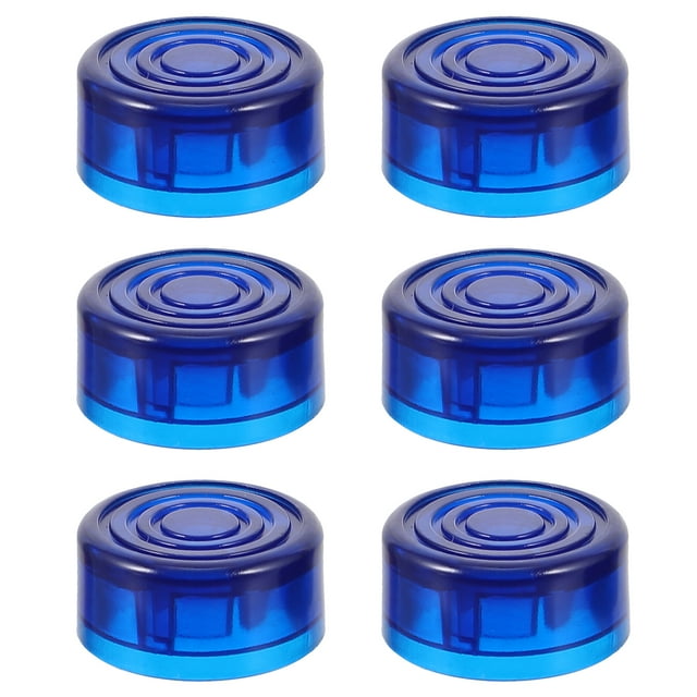 6Pcs Plastic Guitar Stomp Knobs Pedal Caps Guitar Effect Foot Nail Caps