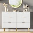 thumbnail image 1 of BeesClover Commode à 6 Tiroirs avec Tiroirs Larges, Commode en Bois, Commodes de Rangement Modernes pour Salon, Garde-Robe, Couloir, Entrée, 1 of 7