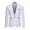 White, variant on Babysbule Mens Jackets Men's Stylish Casual Solid Business Wedding Party Outwear Coat Suit Tops