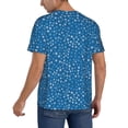 thumbnail image 2 of Vsdgher Blue Star Print Mens T-Shirts Baseball Vintage Fashionable Lightweight Casual Crew Neck Slim Fit with Long Sleeves-Small, 2 of 7