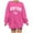 Hot Pink, variant on XINXIAOO Sweatshirt for Women Long Sleeve Sweatshirt Womens Pullover Sweatshirt Hot Pink Sweatshirt Women Fall Essentials Women Clothing Preppy Teen Clothes