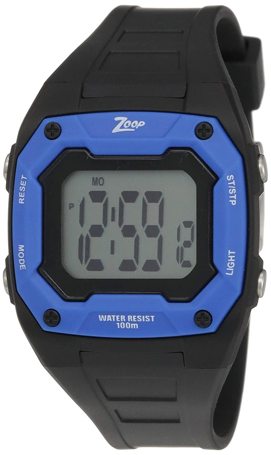 Zoop Digital Watch with Black Plastic Strap for BoysSimple Digital