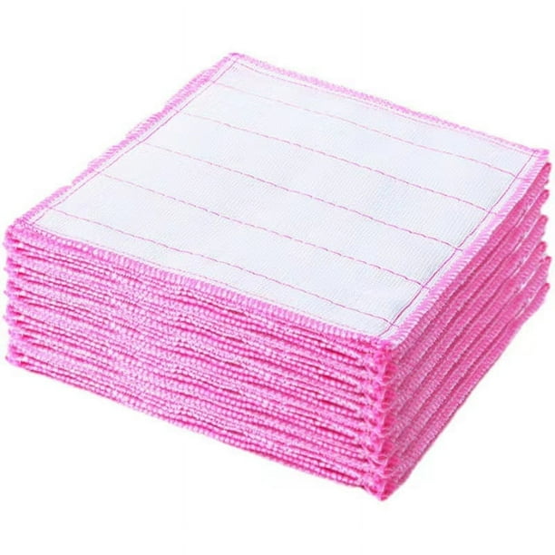 Xiao Hua 10 paños de cocina de gasa de 10 capas - Paños de cocina de hilo de algodón suaves, duraderos y sin pelusa, para quitar manchas y secar, color rojo, 30 x 30 cm
