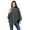 Charcoal Grey, variant on Lord Daniel Women's Knitted Long Poncho Top - Winter Collection - Casual Solid