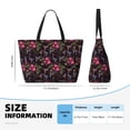 thumbnail image 3 of Kdxio Flowers And Humming Bird1 for Beach Bag for Women Large Beach Tote Bag Waterproof Sandproof Swim Bag with Zipper Pockets Beach Vacation Travel, 3 of 6