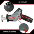 Hyper Tough 12V Max LithiumIon Compact Reciprocating Saw with 1.5Ah