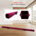 thumbnail image 7 of Olenyer 8FT Folding Balance Beam for Kids 3-12,Foldable Gymnastics Floor Beam-Extra Firm Suede Cover with Carry Bag for Home Wine Red, 7 of 7