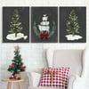 My Texas House - Yuletide Animals Canvas Wall Art Set - 12x16