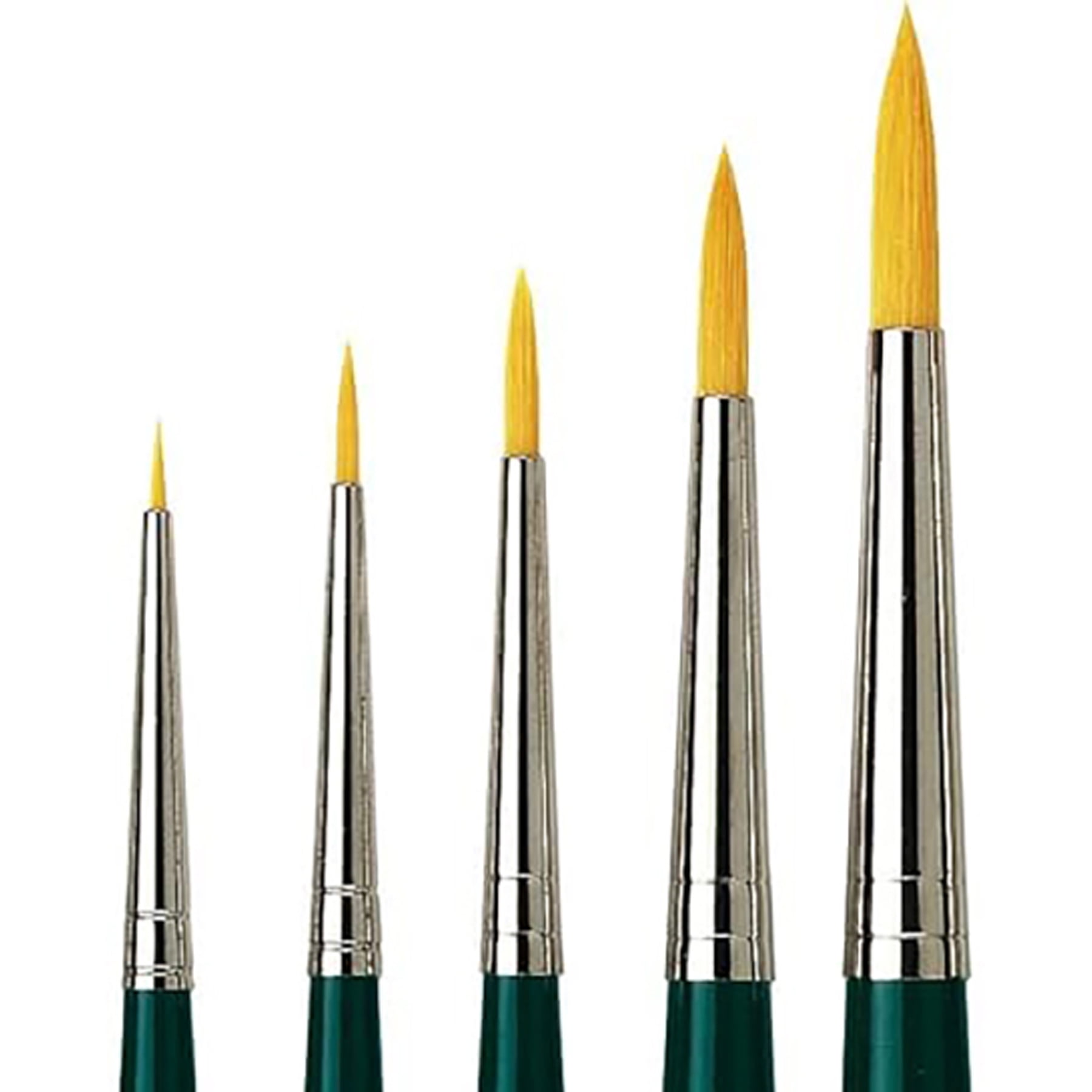 da Vinci NOVA Model Painting Brushes, Synthetic, All Paint Types, Round, Series 1570, Assorted Sizes, 5 Brush Set with Soap