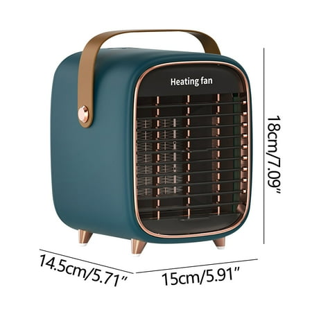 

Yrtoes Small Heaters for Indoor Use Mini Heater Office Desktop Mute Hot Air Blower Small Household Heater Bedroom Electric Heater 220~240V/50~60Hz