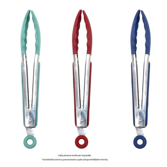 Pinza Mainstays de Acero y Silicón Varios Modelos Colores 1 Pieza