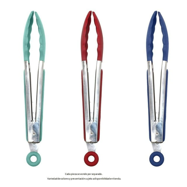 Pinza Mainstays de Acero y Silicón Varios Modelos Colores 1 Pieza