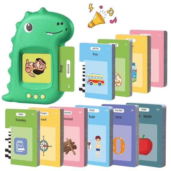 LUCKDEER Talking Flash Cards with 510 Sight Words Early Educational Toys for 3 4 5 6 Year Old Preschool Learning Resources Sensory Toys, Montessori Interactive Gift