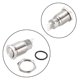 thumbnail image 2 of Interruptor de botón pulsador de metal momentáneo Uxcell cabeza alta 16mm montaje NC NO COM AC 250V 5A 1paquete, 2 of 5