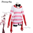 thumbnail image 4 of Disfraz de Cosplay de Hazbin Hotel Dust Angel, uniforme para mujer y niña, vestido para fiesta de cumpleaños, carnaval, disfraz de Halloween, 4 of 5