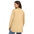 thumbnail image 2 of ellos Plus Size Curved Hem Sweatshirt Tunic With Side Snaps, 2 of 2
