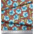 thumbnail image 2 of Soimoi Cotton Voile Fabric Hummingbird & Floral Print Sewing Fabric Yard 42 Inch Wide, 2 of 3