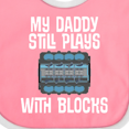 thumbnail image 4 of Inktastic Mechanic Dad Funny Auto Boys or Girls Baby Bib, 4 of 4