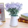 thumbnail image 4 of 2pcs 10 Heads Artificial Lavender Plant Simulation Decor for Parties Home Bedroom Tool  White, 4 of 9