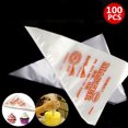 thumbnail image 1 of Visland 100Pcs Non-toxic Plastic Disposable Icing Bags Cake Cream Decorating Piping Bags, 1 of 2