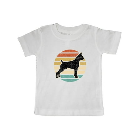

Inktastic Boxer Dog Vintage Silhouette Gift Baby Boy or Baby Girl T-Shirt