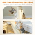 thumbnail image 4 of PEQULTI Small Cat Tree Tower for Indoor Cats Scratcher with Top Perch and Private Cat Condo Beige, 4 of 7