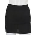 thumbnail image 3 of 2X Womens Mini Skirt Slim Seamless Stretch Tight Short Fitted Skirt New Black, 3 of 4