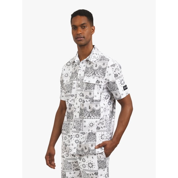 Dogg Supply by Snoop Dogg Bandana Paisley Shirt, Men's Sizes XS - 5XL