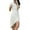 White, variant on Sngxgn Women's Crew Neck Lounge Long Dress Elegant Long Sleeve Ribbed Bodycon Maxi Dresses(Black,XL)