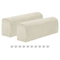 thumbnail image 1 of 2 fundas de sillón elásticas, fundas de silla de poliéster, beige, 1 of 6