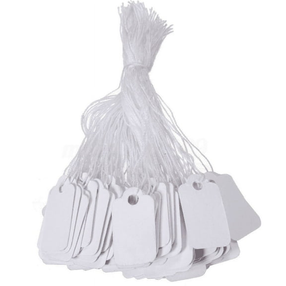 Pack of 100pcs Marking Tag Price Labels Display Tags with Wire Ties x 15 mm 1.02 x 0.59 inch