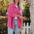 thumbnail image 4 of Abrigo de mujer NikouMX Botón de solapa Chaqueta informal de otoño S, 4 of 8