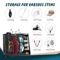 thumbnail image 3 of Morufur Golf Bag Storage Rack with Locking Wheels, 3 Golf Bags Organizer for Garage Car Trunk, Gray, 3 of 9