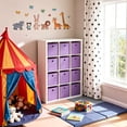 thumbnail image 4 of Dailivio Collapsible Fabric Cube Storage Bins (10.5" x 10.5"), Storage Cubes Organizer Bin with Handles for Clothes, Lavender Purple, 2 Pack, 4 of 8