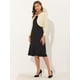 thumbnail image 3 of Cárdigan Allegra K Crop Top Dobladillo Curvo Frente Abierto Bolero Beige M, 3 of 5