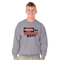 thumbnail image 5 of Funny Danger is My Middle Name Men's Crewneck Sweatshirt Brisco Brands S, 5 of 6