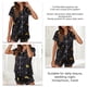 thumbnail image 5 of Traje de pijama Patrón único Cuello en V Bolsillo con botones Cómodo Ropa de dormir corta de dos piezas para mujer, 5 of 6