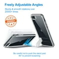 thumbnail image 5 of JETech Kickstand Case for iPhone SE 3/2 (2022/2020 Edition), iPhone 8/7, 4.7-Inch, Support Wireless Charging, Slim Shockproof Bumper Phone Cover, 3-Way Metal Stand (Clear), 5 of 7
